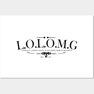 LOLOMG - London and Other London Outstanding Mercenary Group Logo Posters and Art